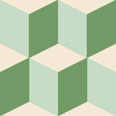 Geometric Green Cement  Tile